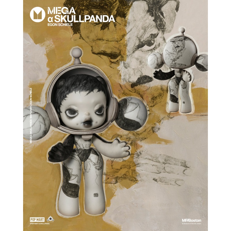 POP MART MEGA  SKULLPANDA 400% Egon Schiele