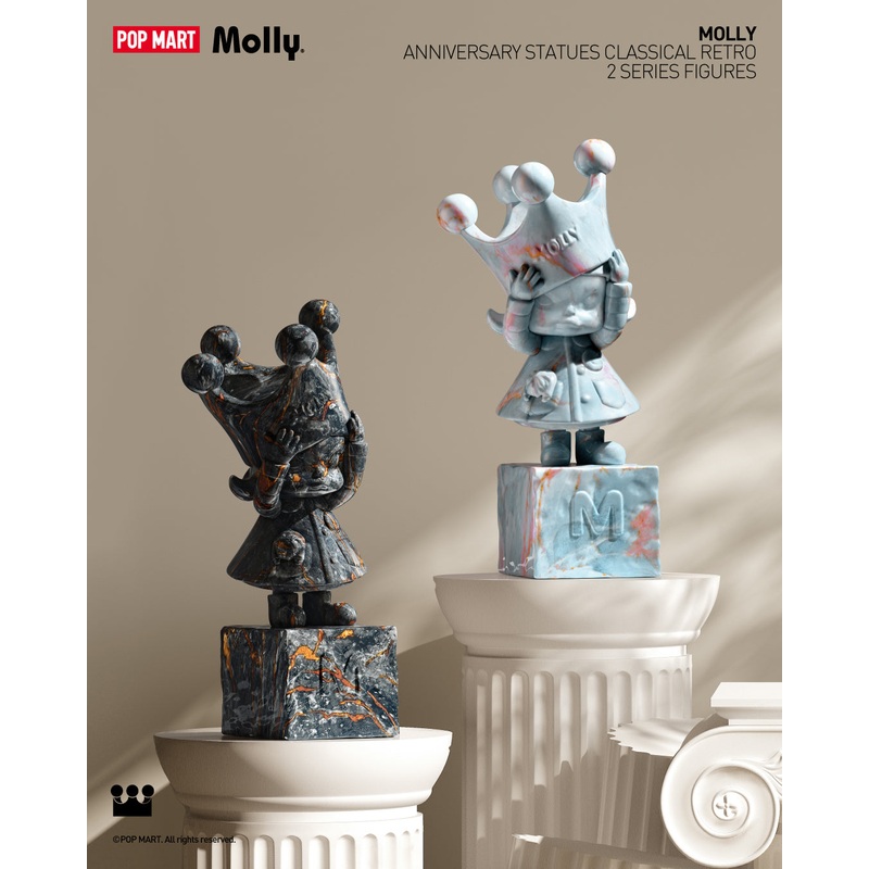 POP MART MOLLY Anniversary Statues Classical Retro 2 Series Figures