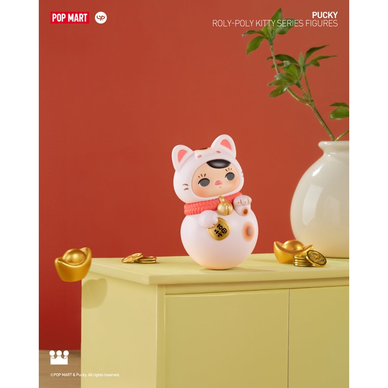 POP MART PUCKY Roly-Poly Kitty Series Figures