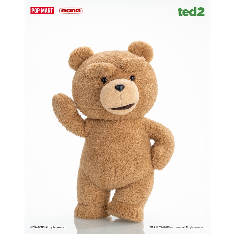 POP MART ted2 ted action plush doll