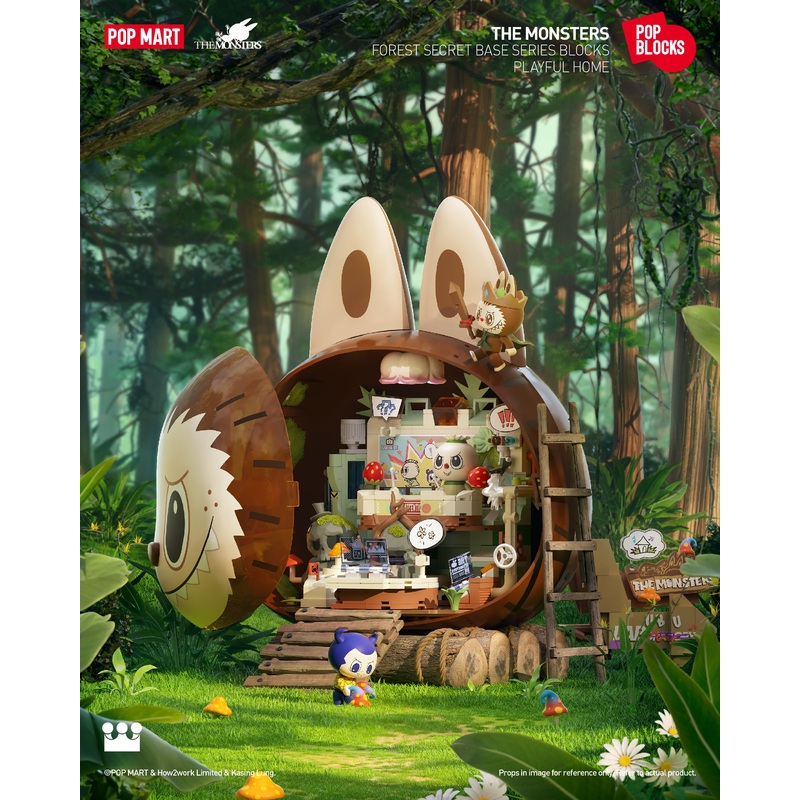 POP MART THE MONSTERS Forest Secret Base Series Blocks-Playful Home