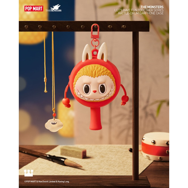 POP MART THE MONSTERS Let’s Have Fun Together Series-Rattle-drum Earphone Case