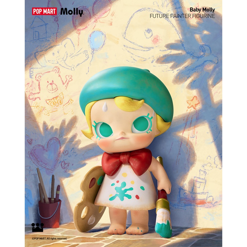 POP MART Baby Molly Future Painter Figurine