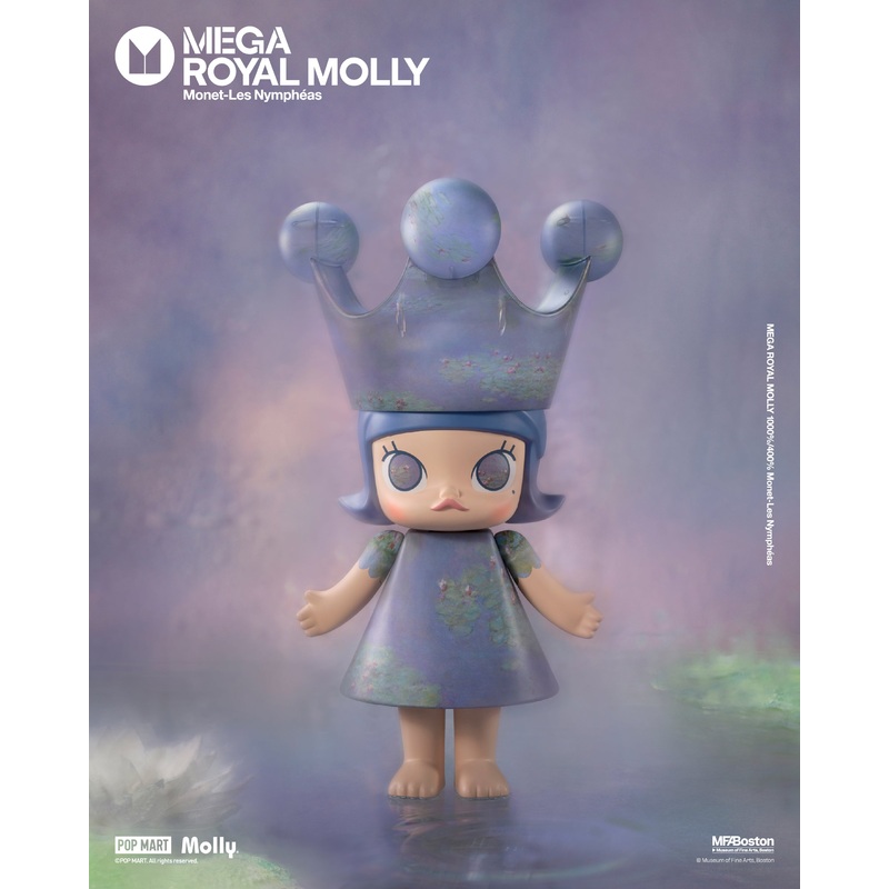 POP MART MEGA ROYAL MOLLY 1000% Monet-Les Nymphas