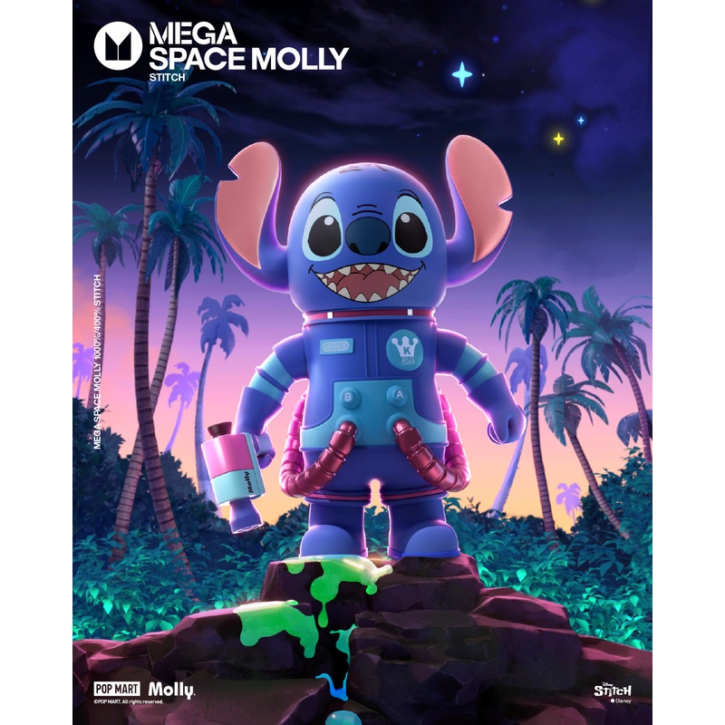 POP MART MEGA SPACE MOLLY 1000% Stitch
