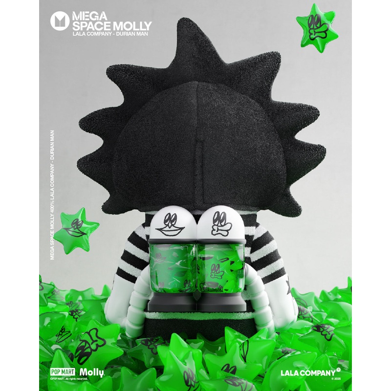 POP MART MEGA SPACE MOLLY 400% LALA COMPANY-DURIAN MAN