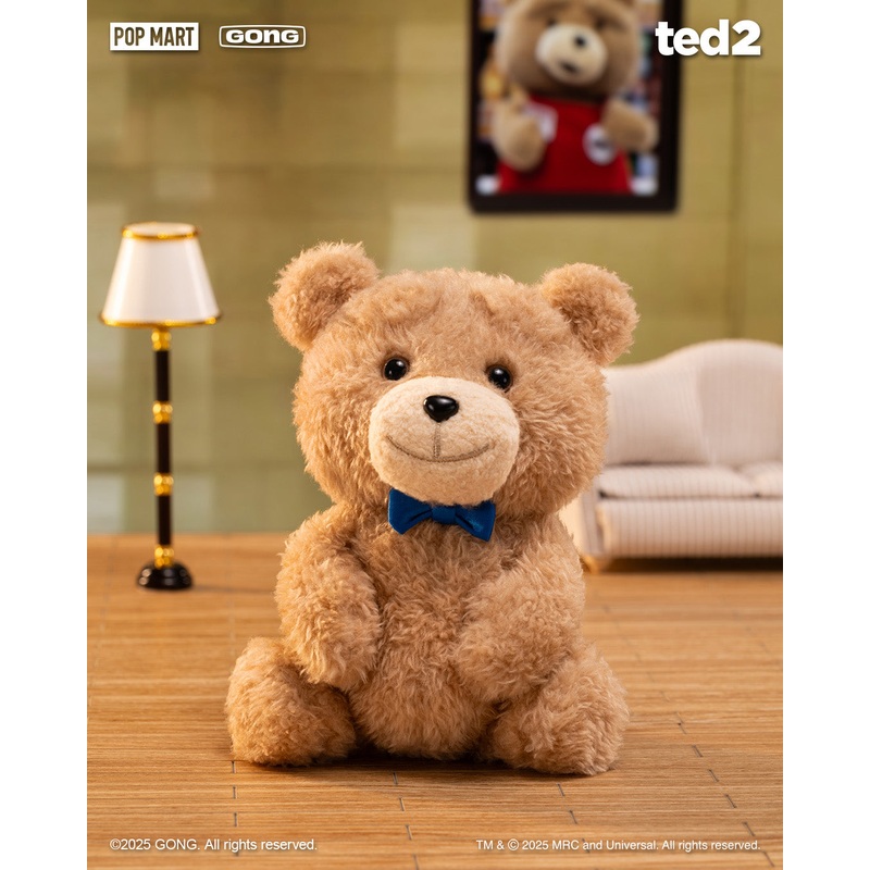 POP MART Ted2 Teddy Bear Action Plush Pendant