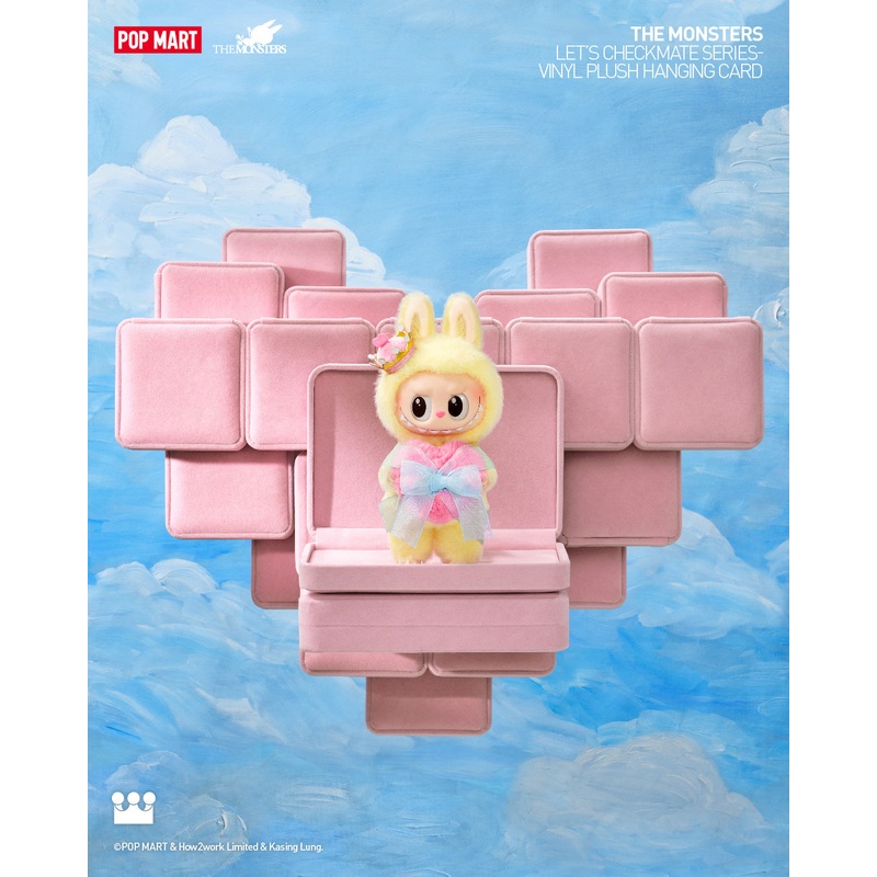 POP MART THE MONSTERS Let’s Checkmate Series-Vinyl Plush Hanging Card